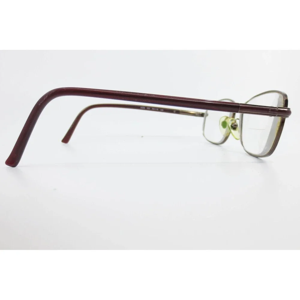 Sferoflex 2239 352 Burgundy Metal Rectangular Eyeglasses Frames 55-18-140